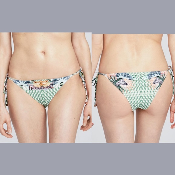 NWT RACHEL Rachel Roy‎ Cleopatra String Bikini Bottoms [SZ Small ] - Picture 1 of 12